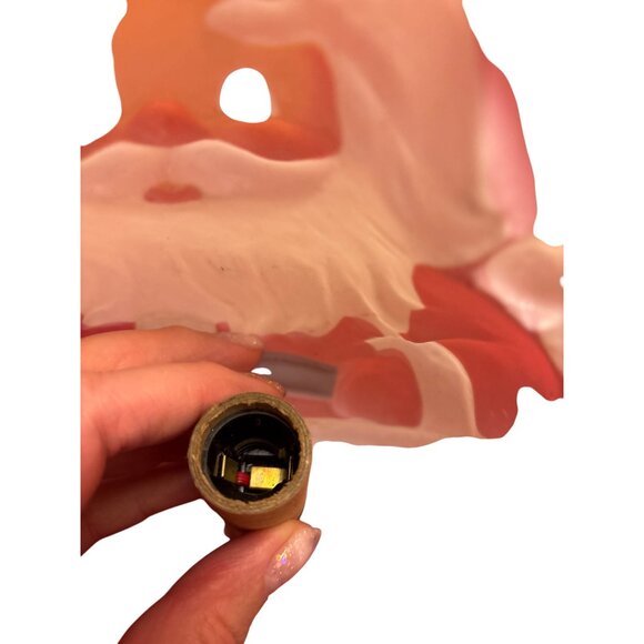 Vintage MCM Santa Claus Light-Up Wall Decoration With Cord Plastic - Picture 5 of 5